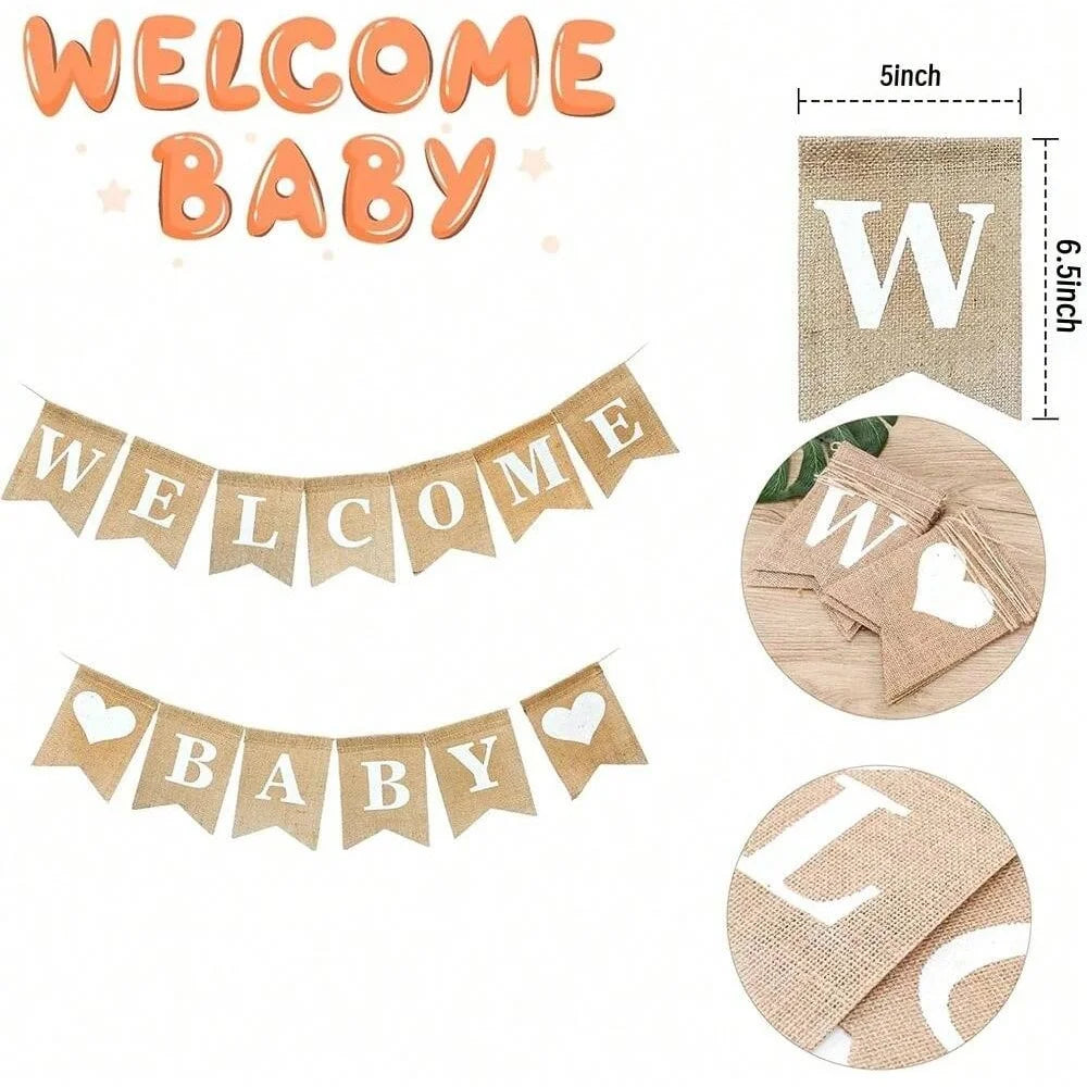 Welcome Baby Announcement Banner
