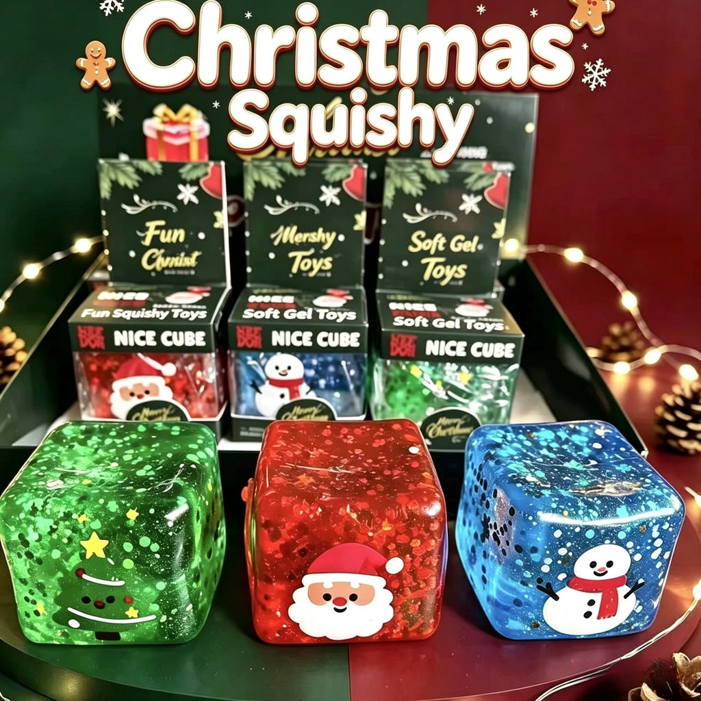 Christmas Squeeze Cube - Anti-Anxiety Stress Relief Ornament