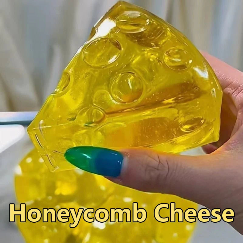 Honey Cheese Mochi Squishy — Soft Sensory Fidget Toy