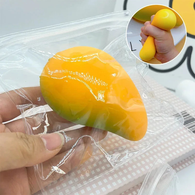 Cheese Dumpling Squishy Fidget Toy - Anti-Stress Ornament