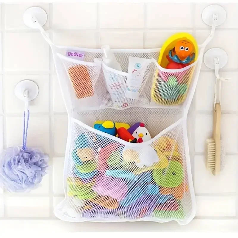 Baby Bath Toy Storage Bag with Suction Cups