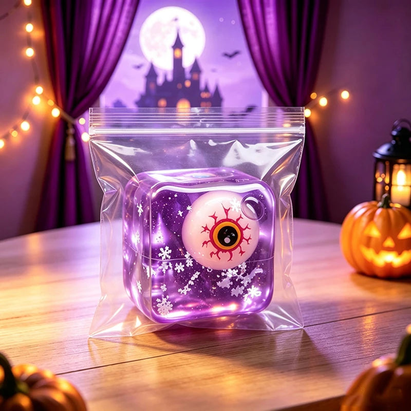 Halloween Christmas Mini Transparent Cube Squishy Toy