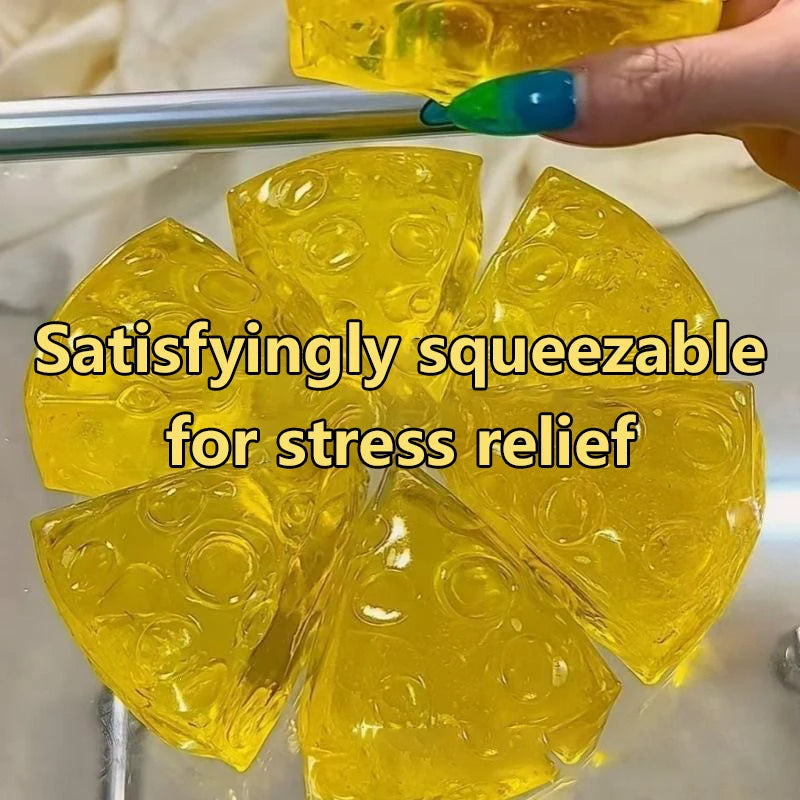 Honey Cheese Mochi Squishy — Soft Sensory Fidget Toy
