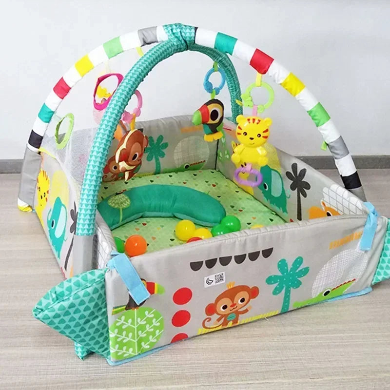 Baby Crawling Play Mat with Activity Frame